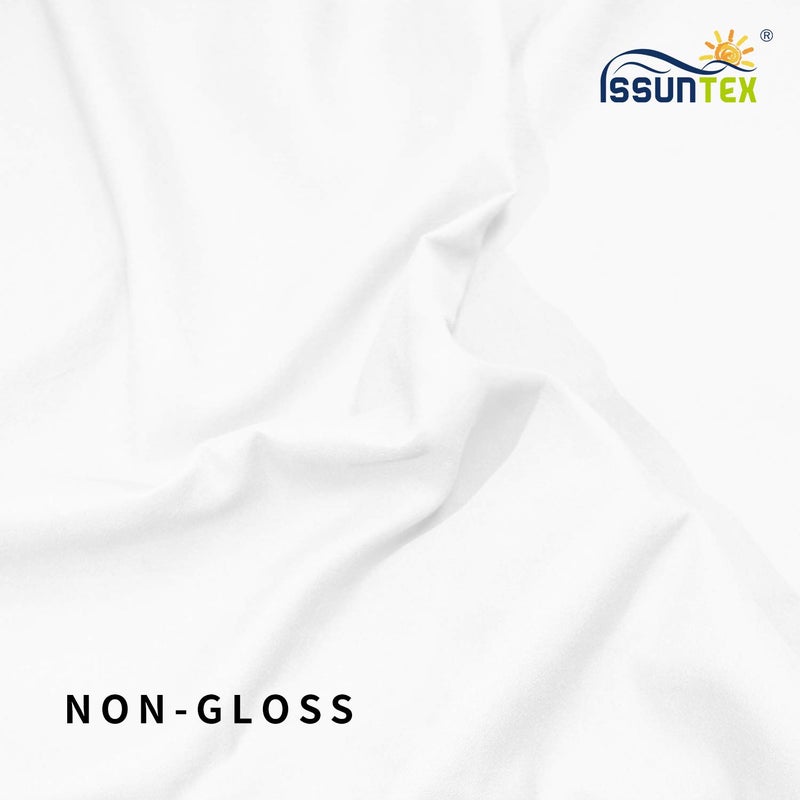 ISSUNTEX 6X9 ft Background Polyester Backdrop, Photo Studio, Collapsible High Density Screen for Video Photography and Television-White - Image 5